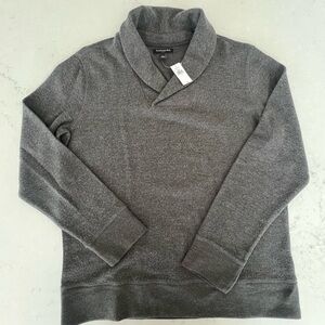 Banana Republic Dark Gray Shawl Collar Sweater